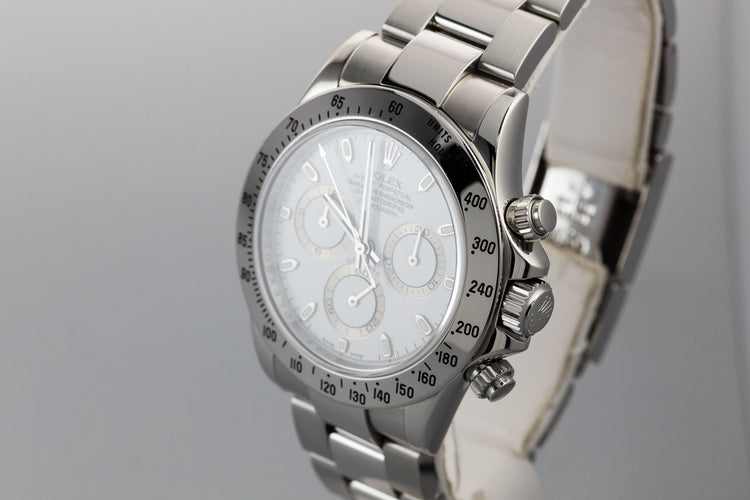 2006 Rolex Daytona 116520 White Dial with Box and Papers