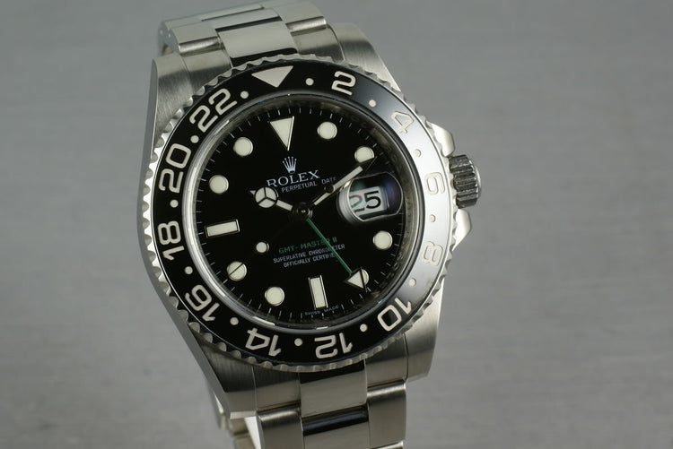 Rolex Ceramic GMT 116710 Box and Papers