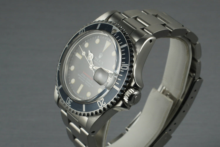 1969 Rolex Red Submariner 1680 with Brown Dial and Papers