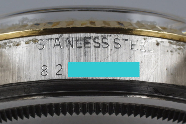 1983 Rolex Two Tone DateJust 16013 Champagne Tiffany & Co. Dial