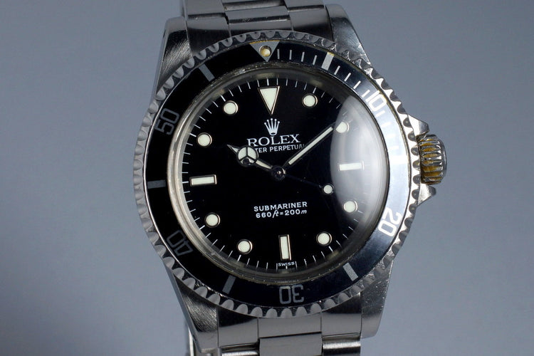 1981 Rolex Submariner 5513 Service Dial