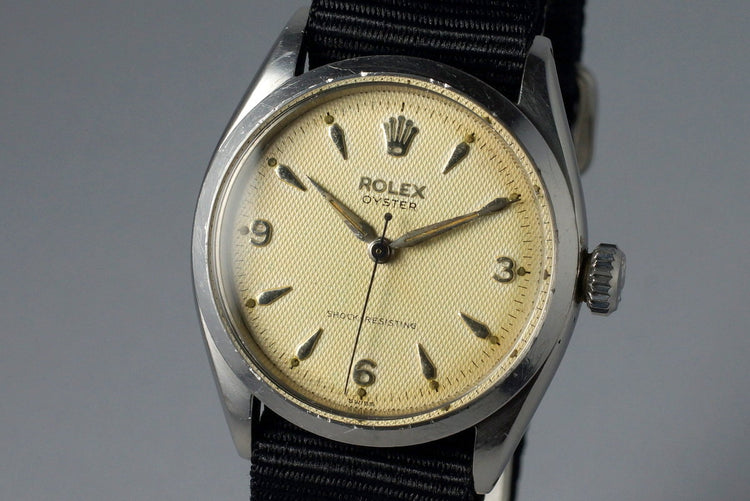 1955 Rolex Oyster 6480 Cream Waffle Dial