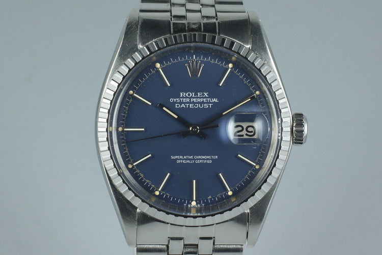 1971 Rolex DateJust 1603 Matte Blue Dial