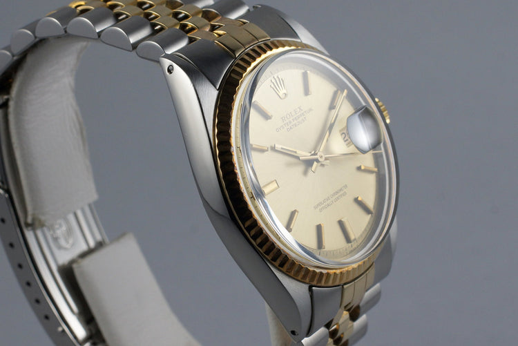 1968 Rolex Two Tone DateJust 1601 Non-Luminous Champagne Dial