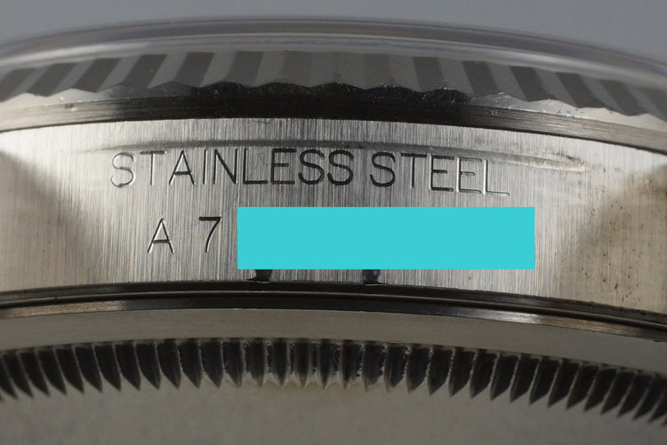 1999 Rolex DateJust 16234 with Factory Blue Diamond Dial