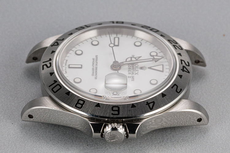 1997 Rolex Explorer II 16570 White Dial