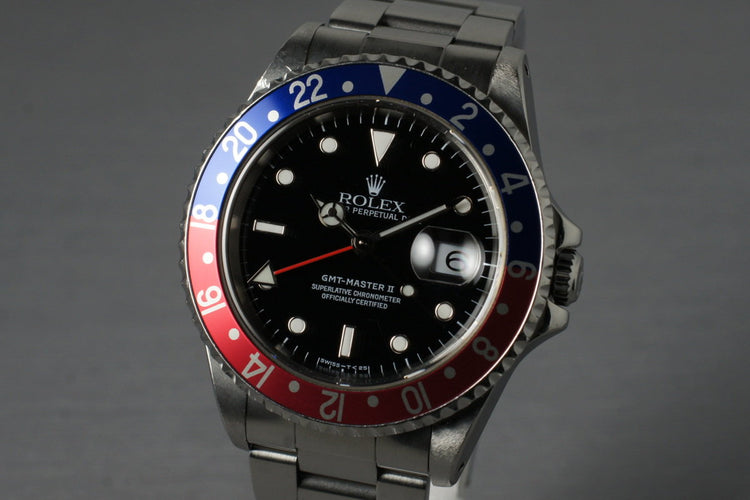 1997 Rolex GMT II 16710 with Box and Papers