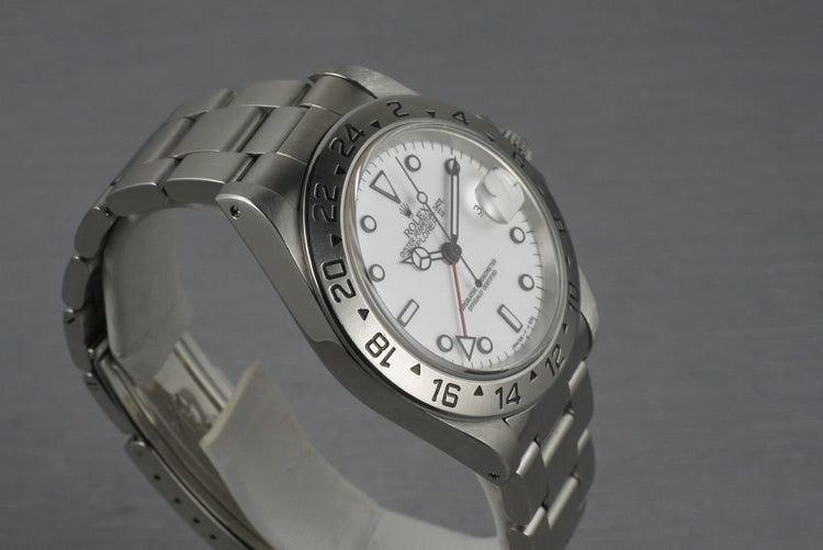 Rolex Explorer II Ref: 16570 White Dial