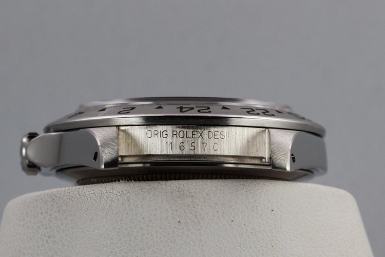 1991 Rolex Explorer II 16570 Black Dial with Box, Papers, and Service Papers