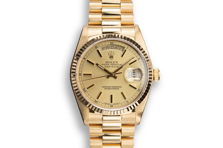 1987 Rolex 18K YG Day-Date 18038