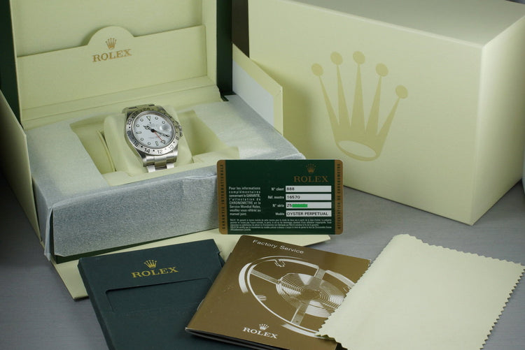 2006 Rolex Explorer II 16570 with Box and Papers