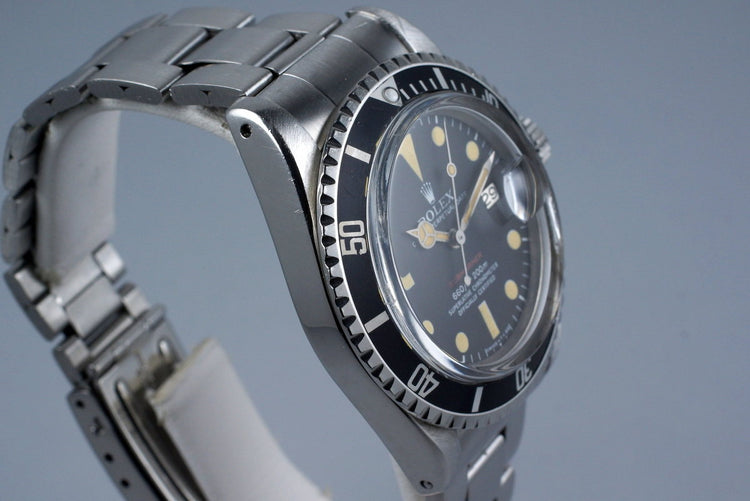 1972 Rolex Red Submariner 1680 Mark V Dial
