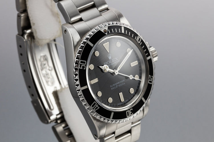 1985 Rolex Submariner 5513 with Glossy Spider Cracked Dial