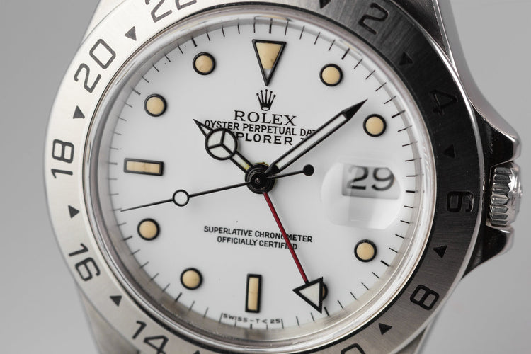 1991Rolex Explorer II White Dial 16570 with Creamy Lume