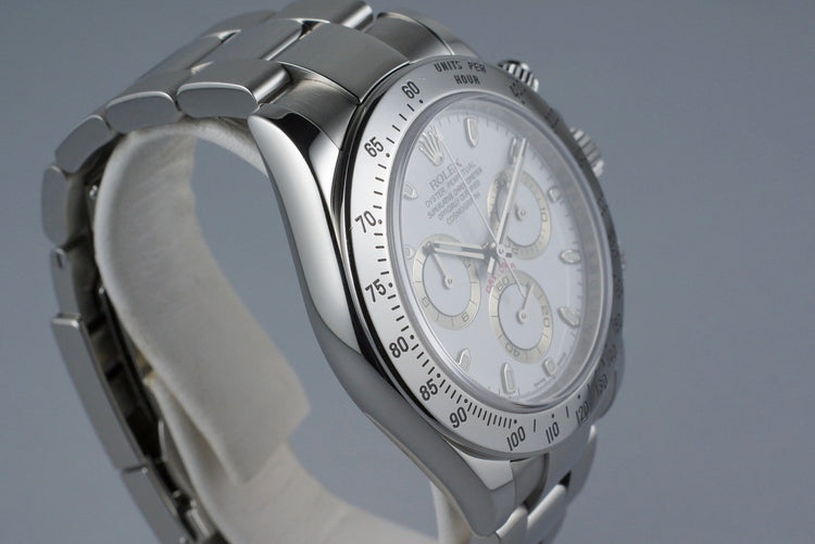 2006 Rolex Daytona 116520 White Dial with Box and Papers
