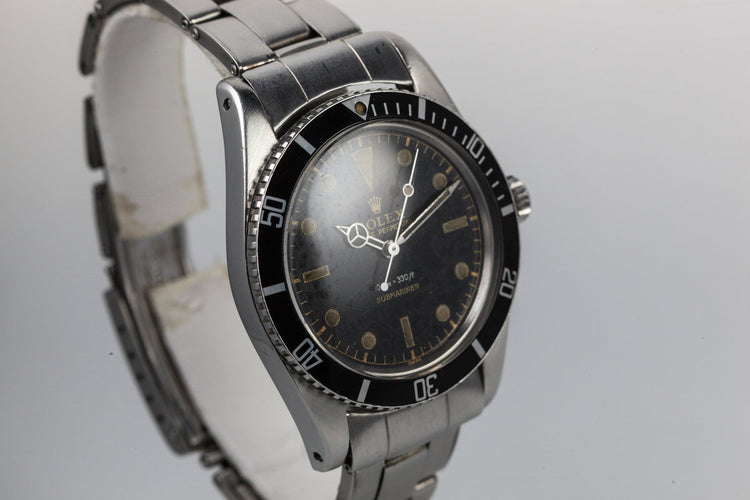 1958 Rolex Submariner 5508 with SWISS only Meters First Gilt "Constellation" Dial