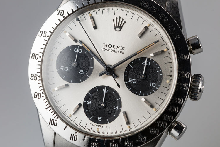 1965 Rolex Daytona 6239 "Long Hand" Silver Dial with Guarantee
