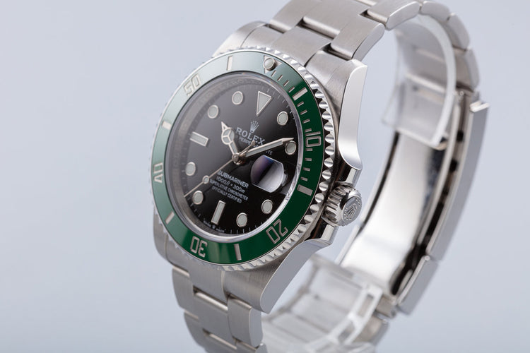 2020 Rolex Green 41mm Submariner 126610LV "Kermit" with Box & Card