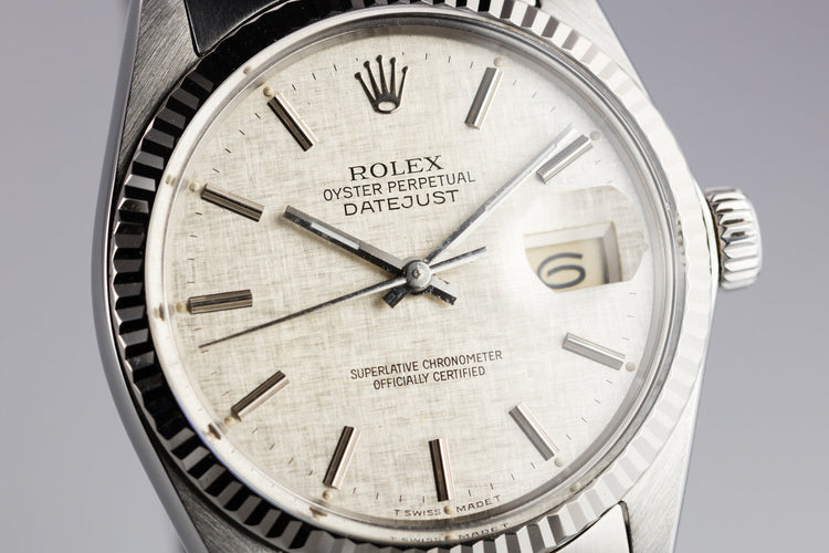 1984 Rolex DateJust 16014 Silver Linen Dial