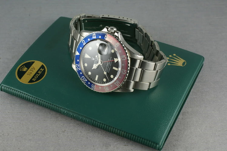 1969 Rolex GMT 1675 Mark 1 with Double Punched Papers