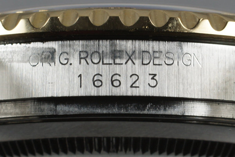 2003 Two Tone Rolex Yachtmaster 16623 MOP with Box and Papers