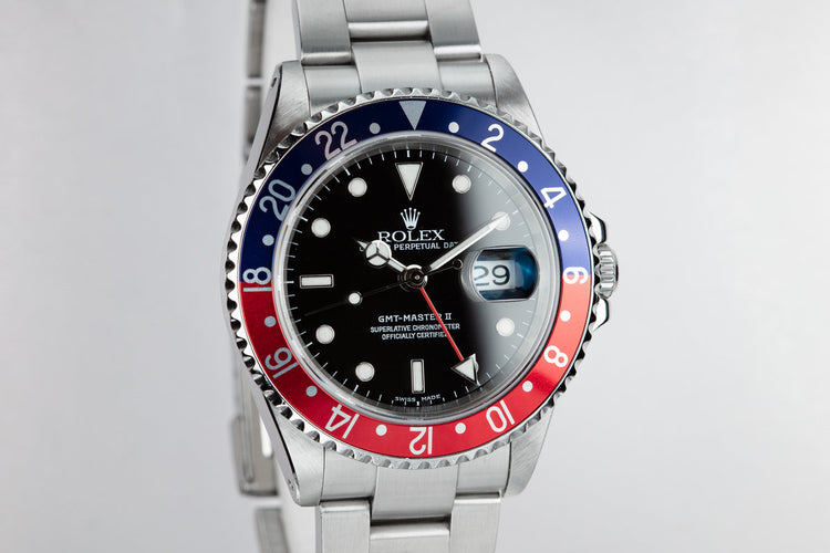 2002 Rolex GMT-Master II 16710 "Pepsi" with Box and Papers