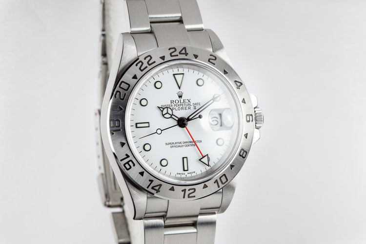 2003 Rolex Explorer II 16570 White Dial with Box and Papers