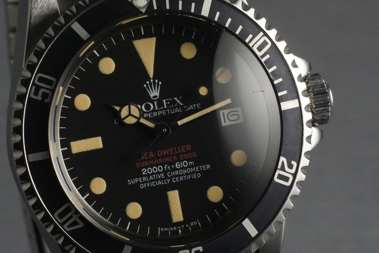1978 Rolex Double Red Sea Dweller 1665 Mark 4