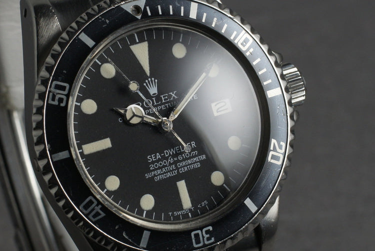 1979 Rolex Sea Dweller Ref 1665 Rail Dial