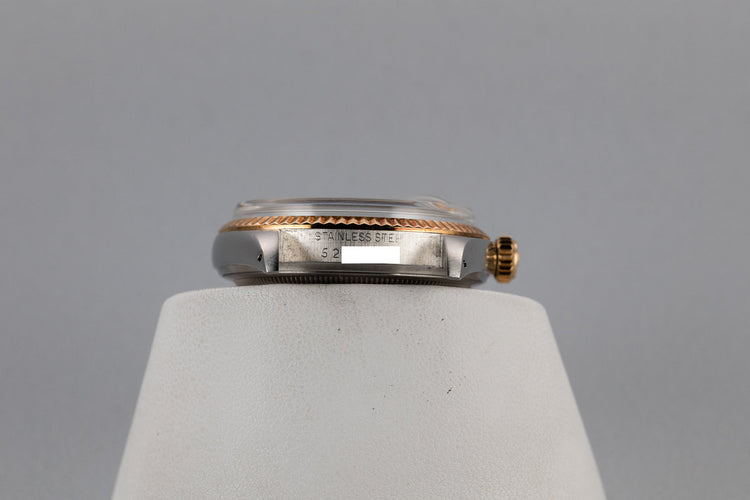 1977 Rolex Two-Tone DateJust 1601 with Matte Champagne Dial and Rosy Case Patina