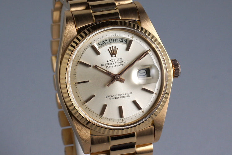 1978 Rolex Rose Gold Day-Date 1803 with Box and Papers