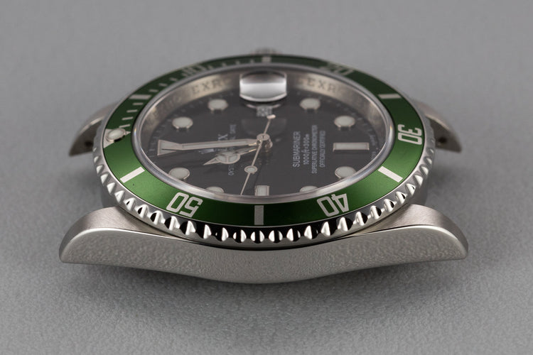 2007 Rolex Green Submariner 16610 with Box