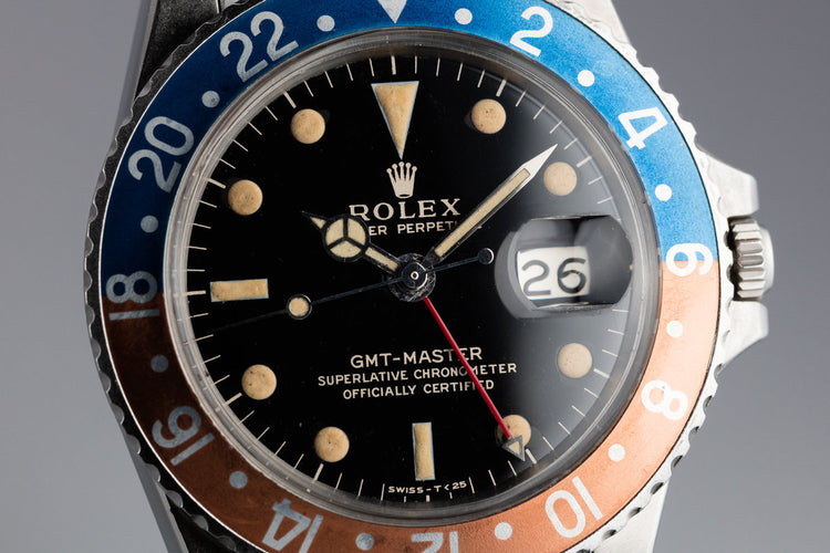 1966 Rolex GMT-Master 1675 Gilt Dial