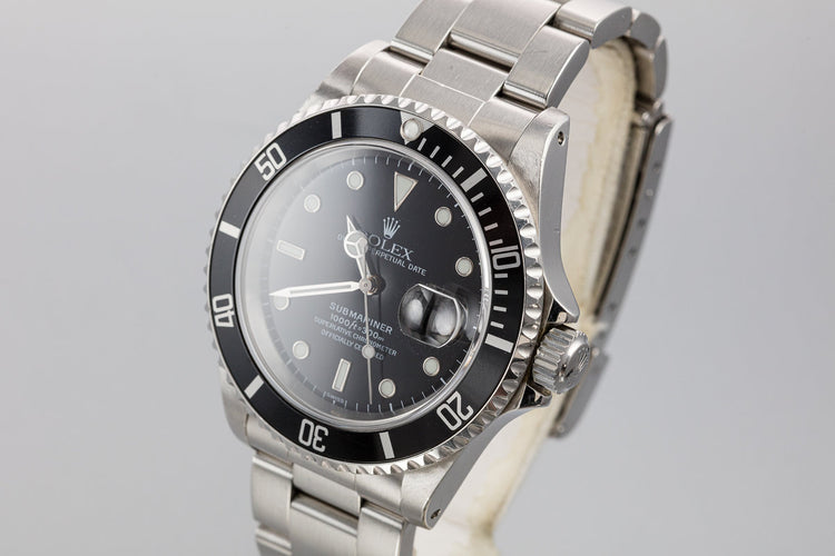 1999 Rolex Submariner 16610 SWISS Only with Papers