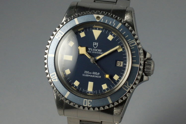 1981 Tudor Submariner 94110 Blue Snowflake