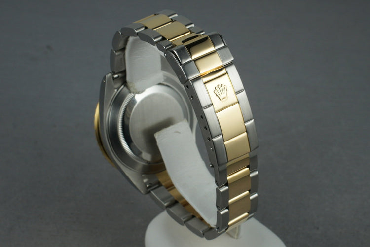 2002 Rolex 18K/SS Submariner 16613 Serti Dial with Service Papers