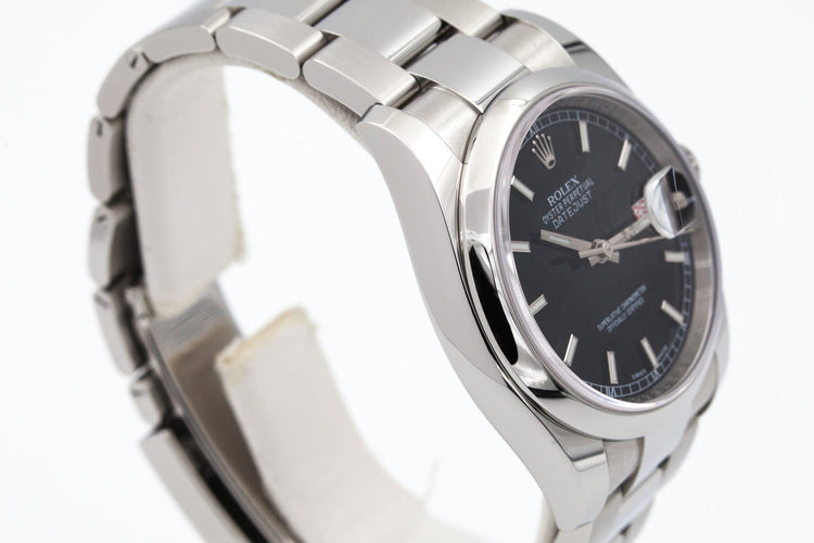 2016 Rolex Datejust 116200 Black Dial