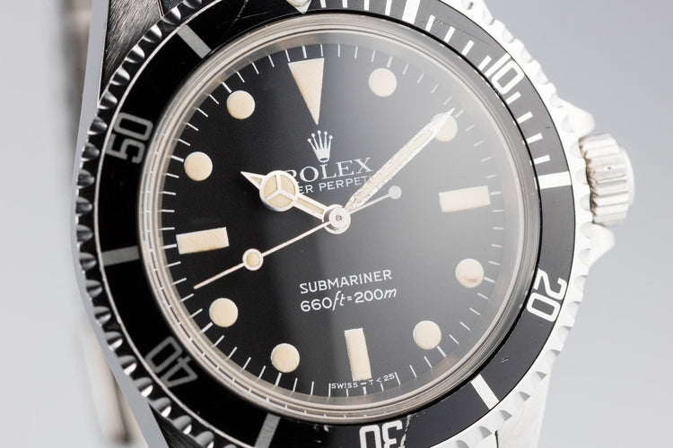 1981 Rolex Submariner 5513 with Mark 4 Maxi Dial and Box and Papers