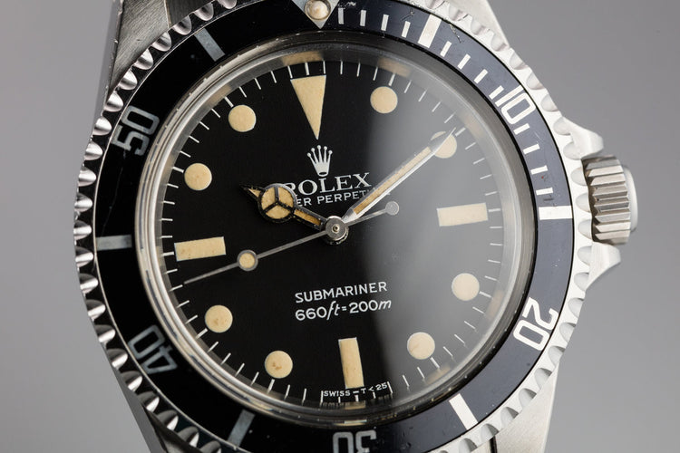 1982 Rolex Submariner 5513 with MK IV Maxi Dial