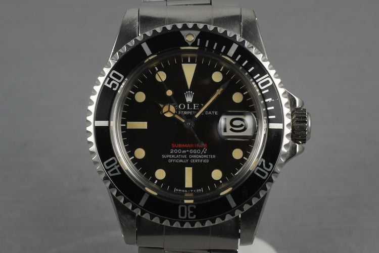 1969 Rolex Red Submariner 1680 Meters First Mark 3 turning Brown