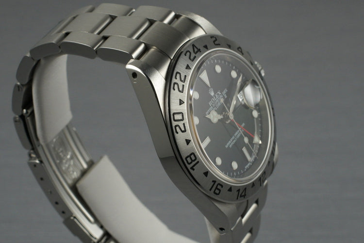 2000 Rolex Explorer II 16570 Black Dial with Box and Papers