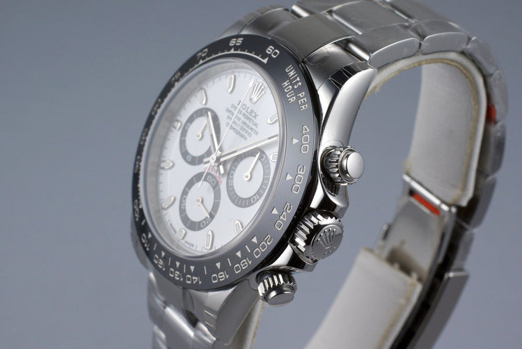 2016 Rolex Ceramic Daytona 116500LN White Dial with Box and Papers MINT