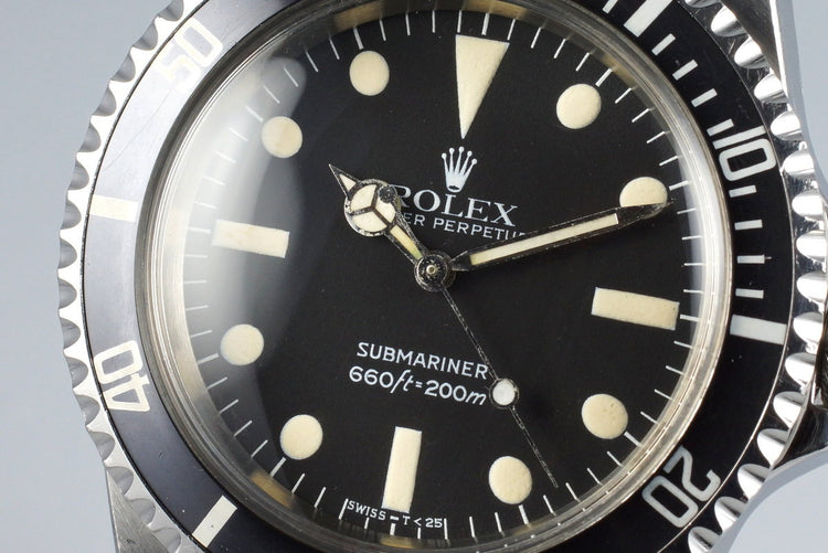 1982 Rolex Submariner 5513 Mark IV Maxi Dial