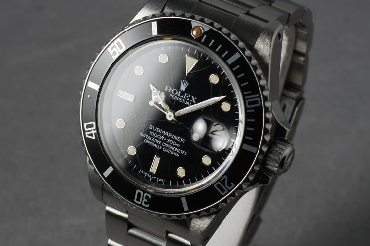 1985 Rolex Submariner 16800 with spider dial