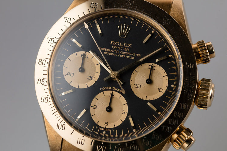 1983 Rolex 18K YG Daytona 6265 with Black Dial