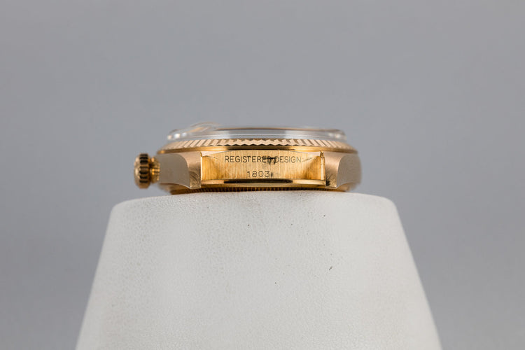 1972 Rolex 18K YG Day-Date 1803 with Box and Papers