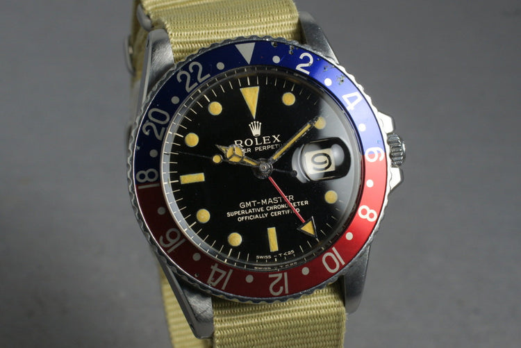 1964 Rolex GMT 1675 Gilt Dial