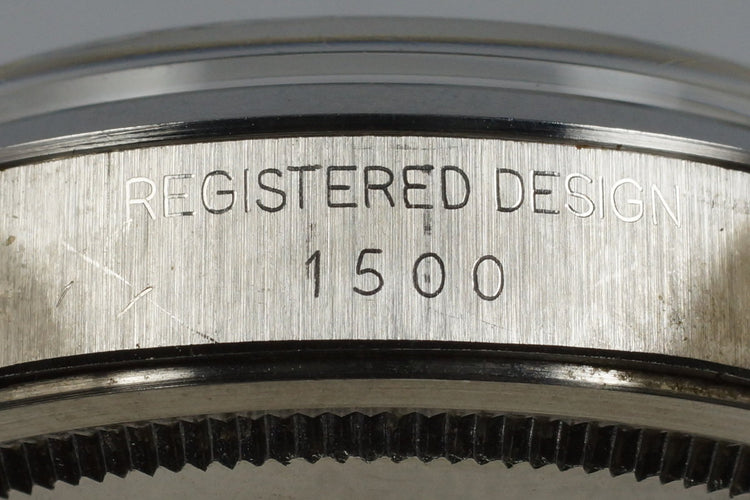 1972 Rolex Date 1500 Brushed Silver Sigma Dial