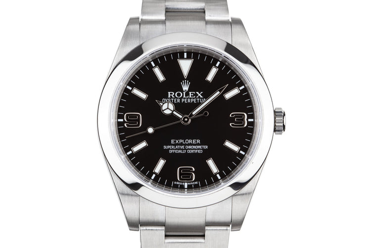 2015 Rolex Explorer 214270 with Box and Papers