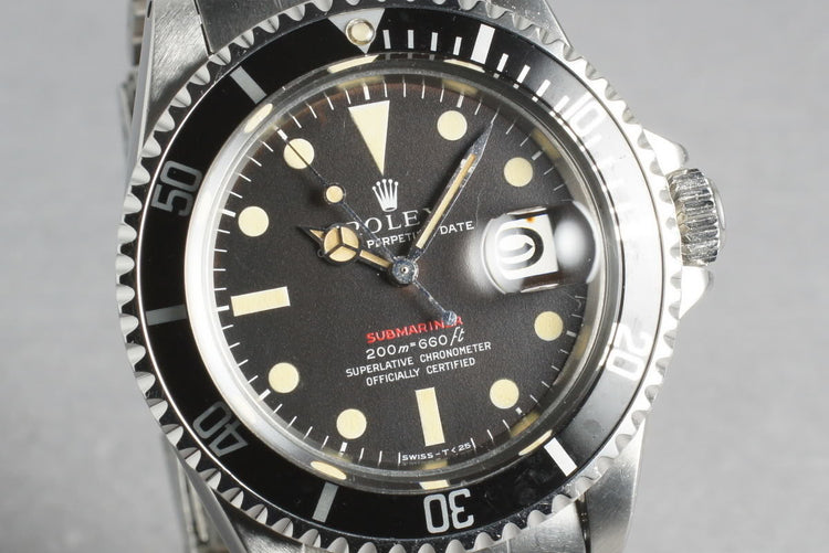 1969 Rolex Red Submariner 1680 Meters First Mark 3 turning Brown